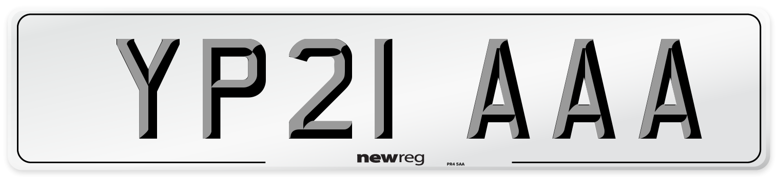 YP21 AAA Number Plate from New Reg